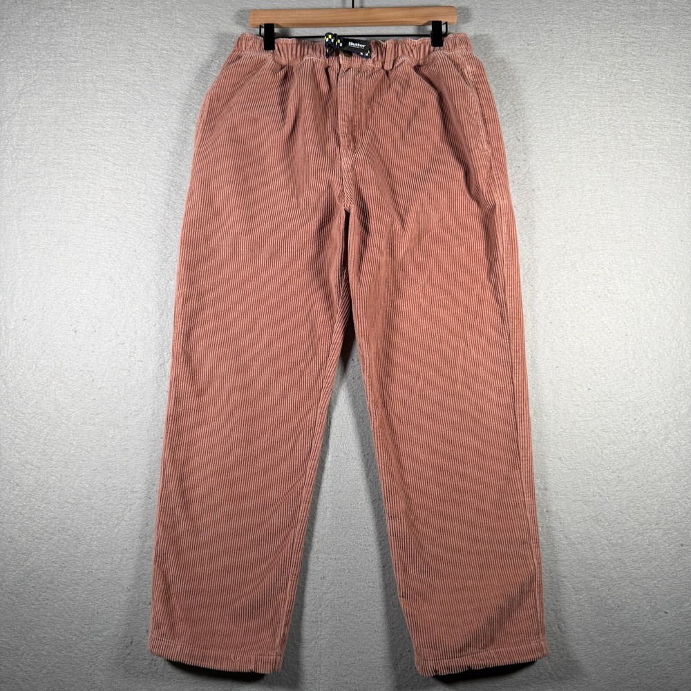 Butter‎ Goods Classic Everyday Fit Corduroy Pants Mens Small Pink Belted Skate